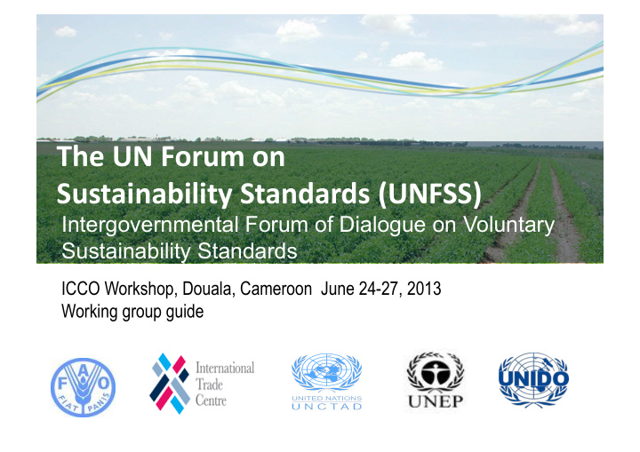 the un forum on sustainability standards unfss