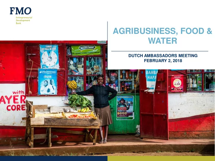agribusiness food