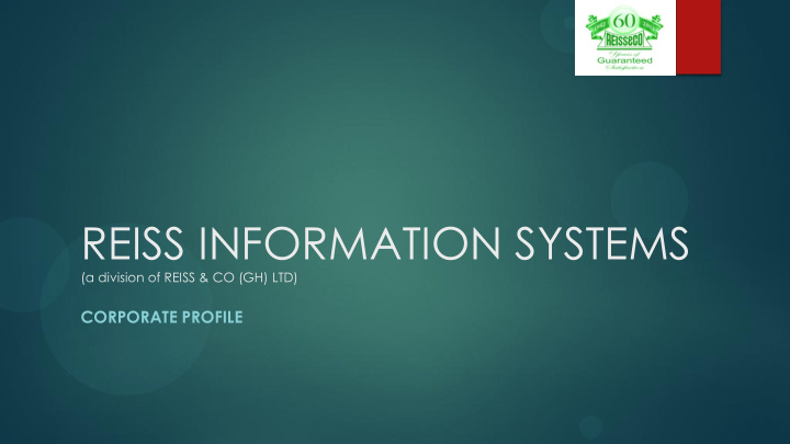reiss information systems