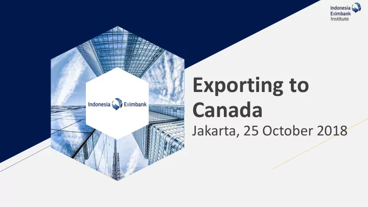 exporting to canada
