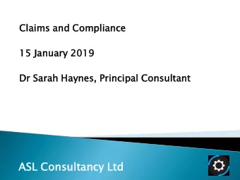 ASL Consu  sulta  tancy  cy Ltd  ASL Consulta  tancy  cy Ltd  ASL Consultancy are dedicated to you