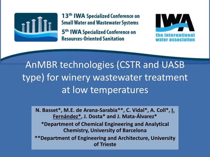 type for winery wastewater treatment