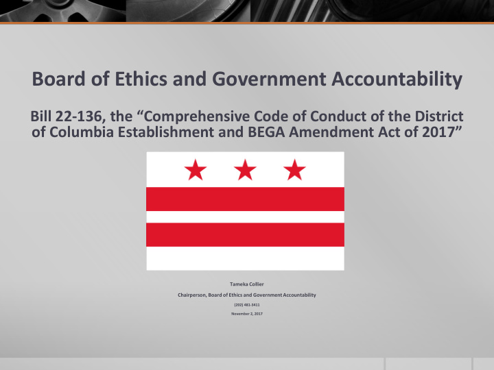 board of ethics and government accountability
