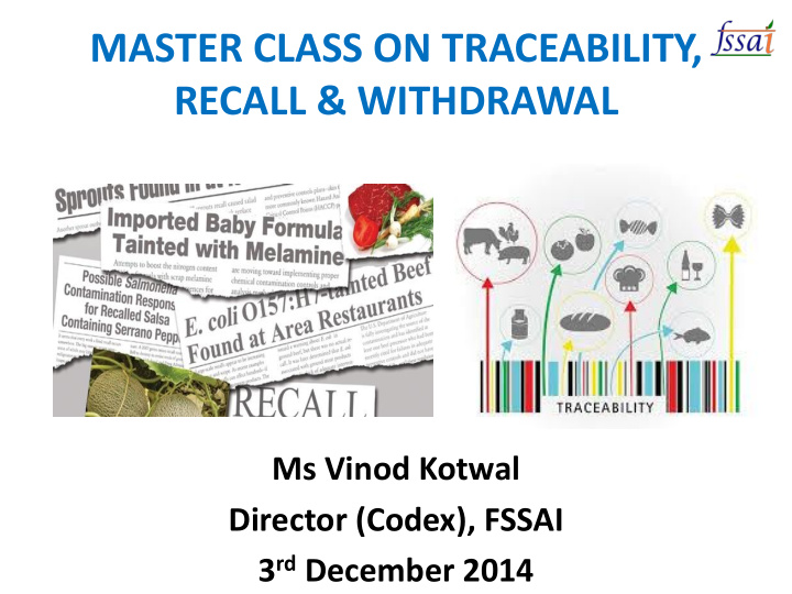 master class on traceability