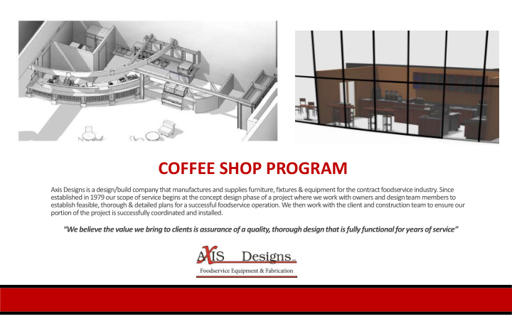 coffee shop program