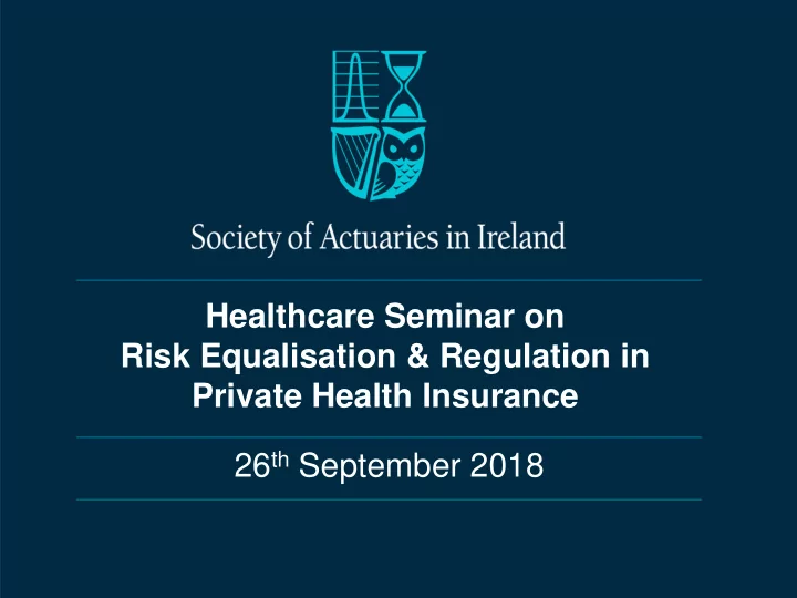 healthcare seminar on