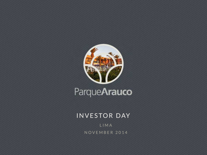 investor day