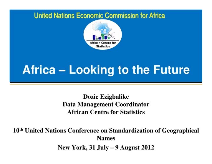 africa looking to the future