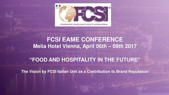 fcsi eame conference