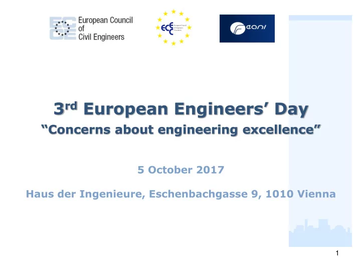 5 october 2017 haus der ingenieure eschenbachgasse 9 1010