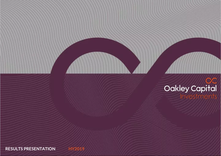 results presentation hy2019