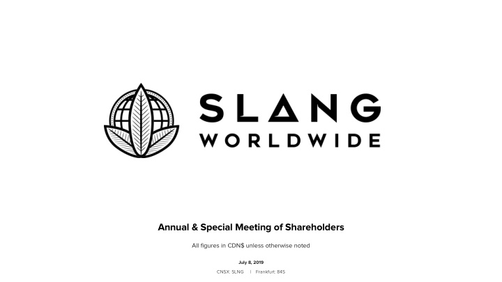 annual special meeting of shareholders