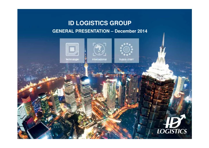 id logistics group