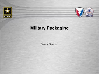 Military Packaging  Sarah Gedrich  UNCLASSIFIED//FOUO  UNCLASSIFIED//FOUO  Major US Bases