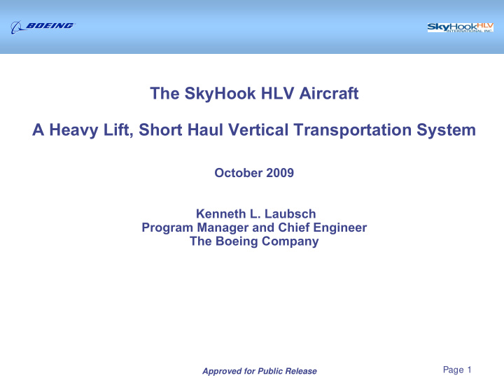 the skyhook hlv aircraft a heavy lift short haul vertical