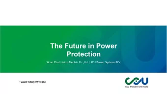 The Future in Power  Protection  Sicon Chat Union Electric Co.,Ltd | SCU Power Systems B.V.