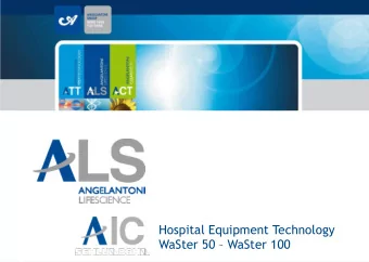 Hospital Equipment Technology WaSter 50  WaSter 100  WaSter Solution WaSter  Biohazard waste