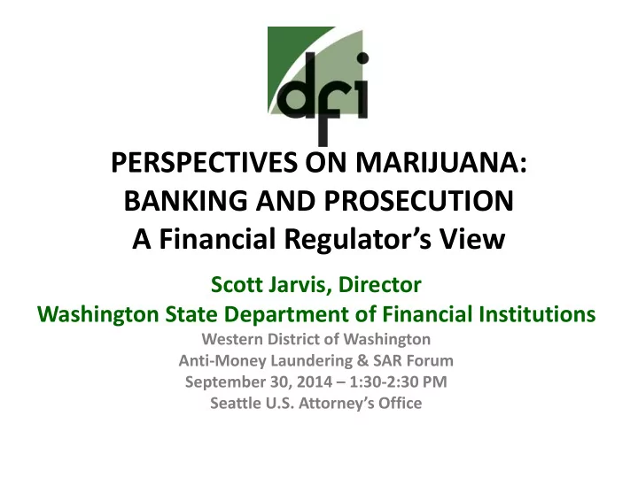 perspectives on marijuana
