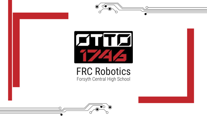 frc robotics welcome