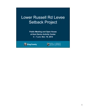 1  2  King Countys goals for flood hazard management  3  The River runs for over 93 miles