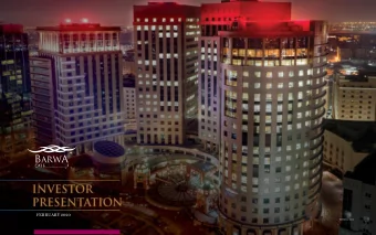 1 The information contained herein has been prepared by Barwa Real Estate Company Q.P.S.C.