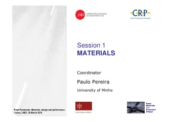 Session 1  MATERIALS