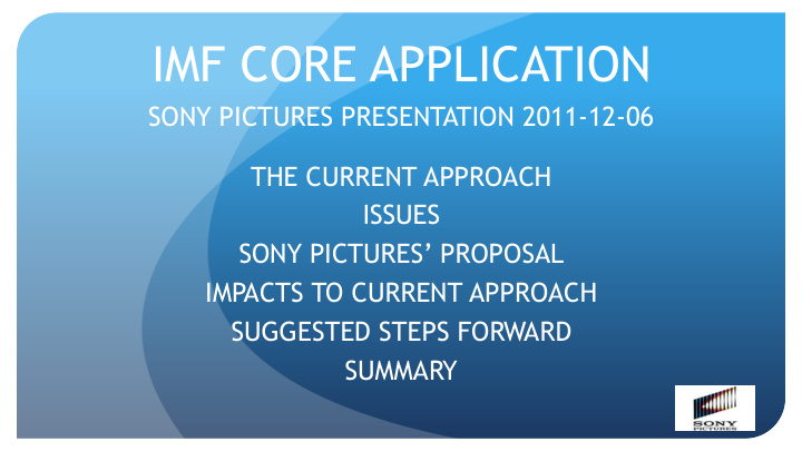 imf core application