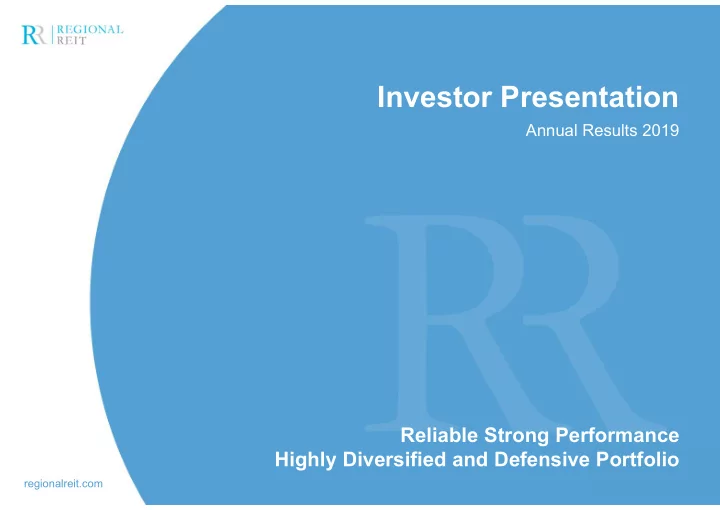 investor presentation