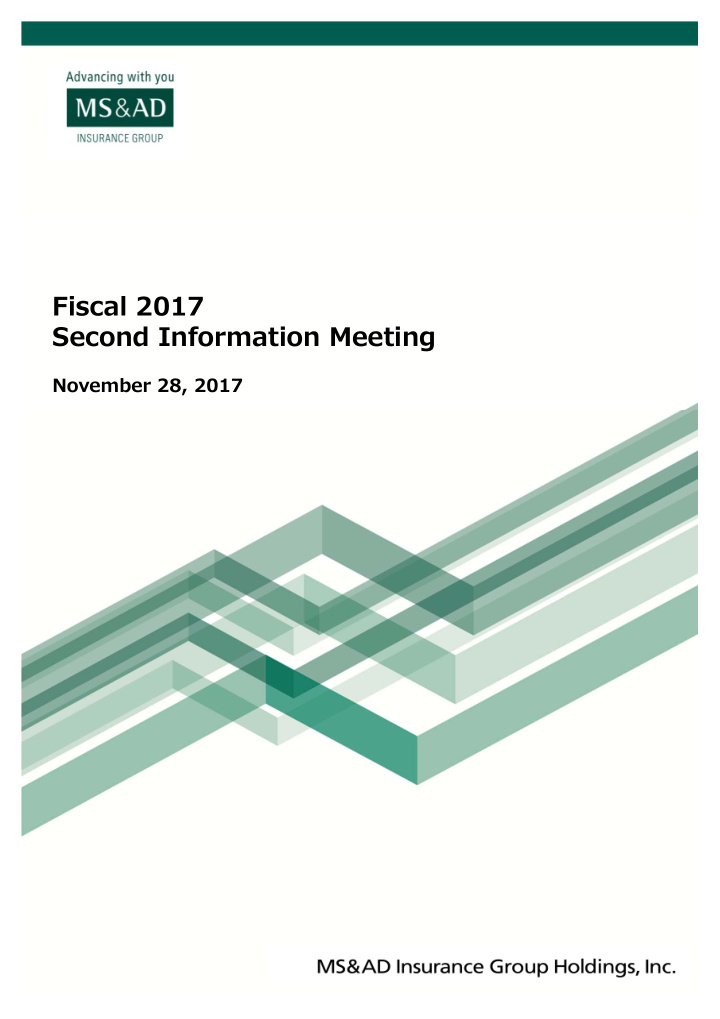 fiscal 2017 second information meeting