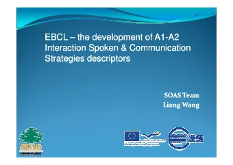 EBCL  EBCL    the development of A1  the development of A1-A2  A2  Interaction Spoken &amp;