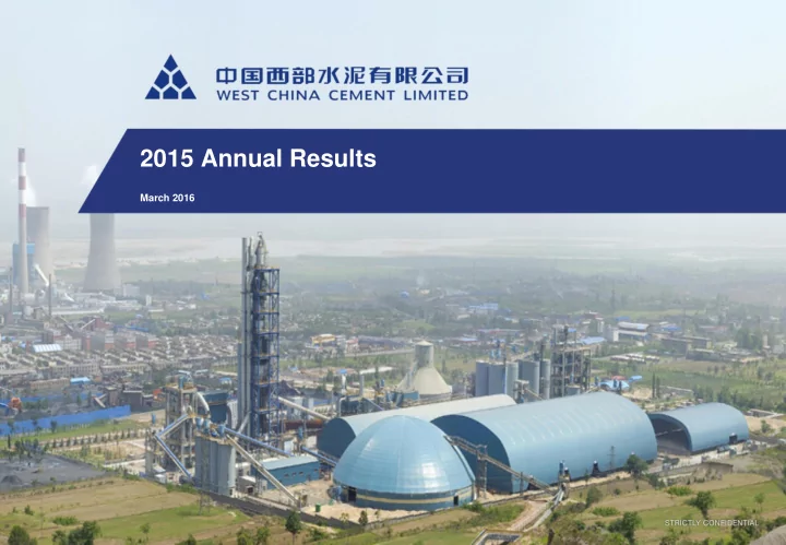 2015 annual results