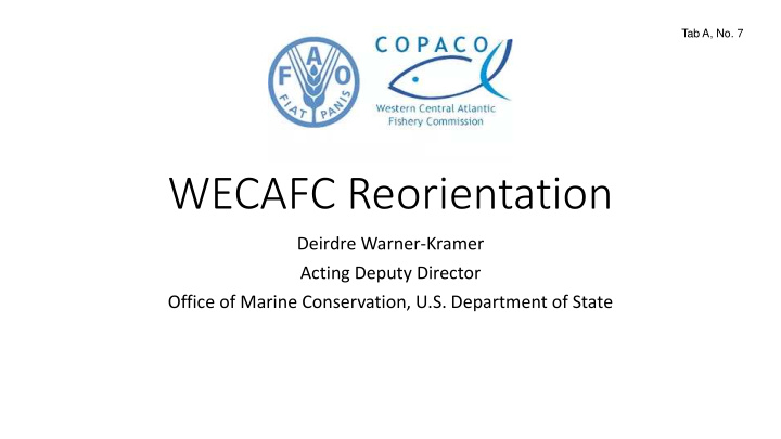 wecafc reorientation