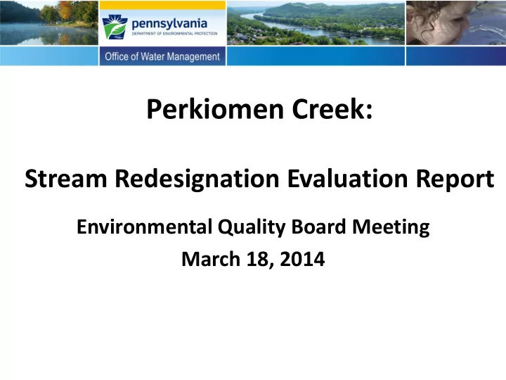 perkiomen creek