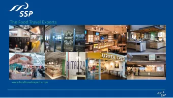 The Food Travel Experts  www.foodtravelexperts.com  Presentation structure  1. Group highlights