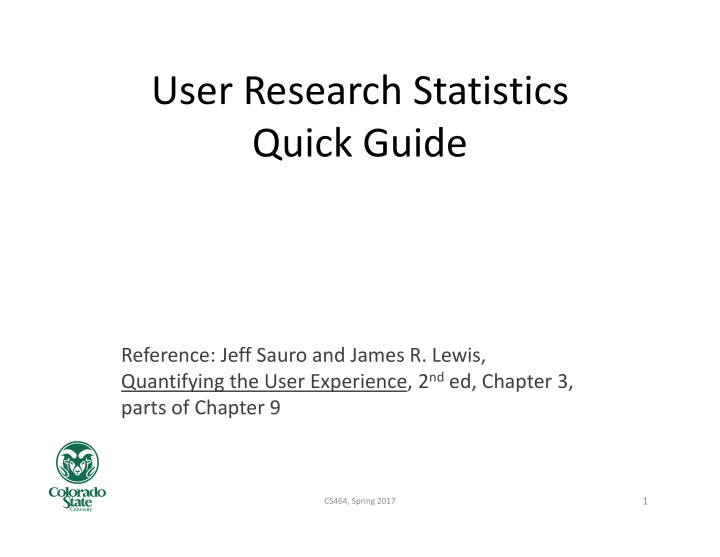 user research statistics quick guide