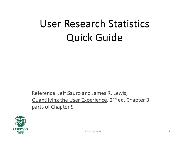 user research statistics quick guide