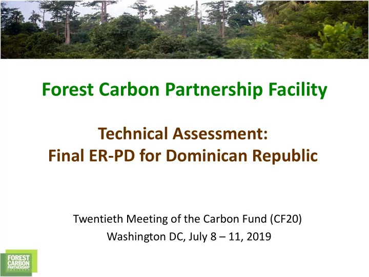 forest carbon partnership facility