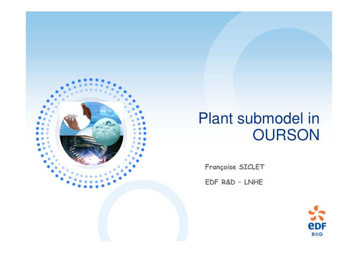 plant submodel in ourson