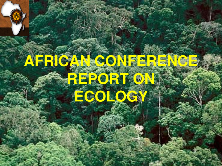 african conference report on