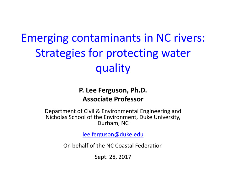 strategies for protecting water