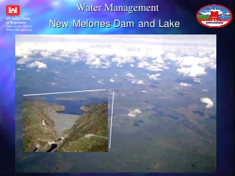 Water Management  Water Management  US Army Corps  New Melones Dam and Lake  New Melones Dam and