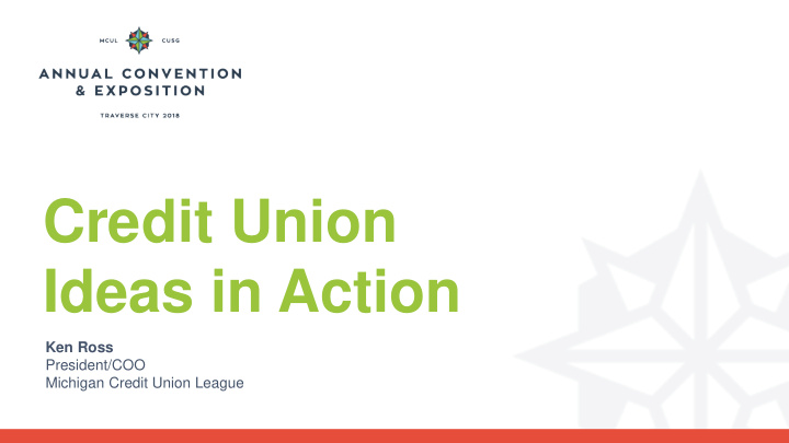 credit union ideas in action
