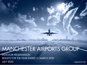 Introduction  Neil Thompson  mpson  Chief Financial Officer, MAG  Ken OToole  Chief Executive