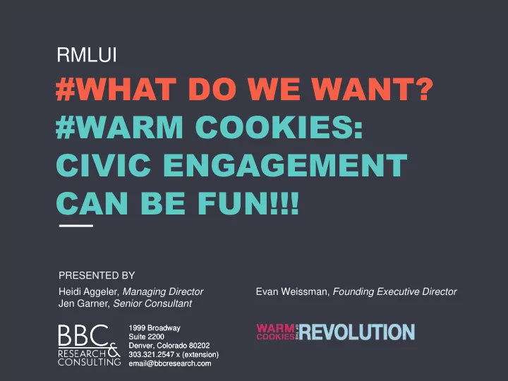 warm cookies
