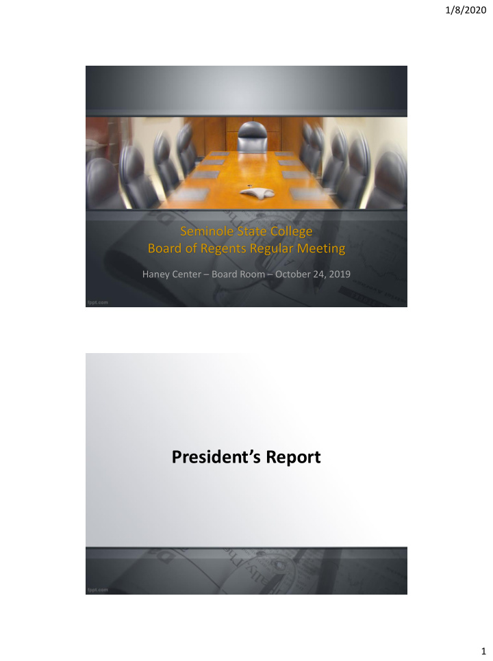 president s report