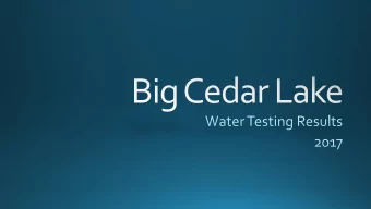 Sample 2  Inlet in western (Sunset) Bay  0 Sample 3  Inlet behind Christian Island  1 Sample