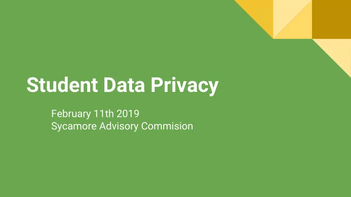 student data privacy