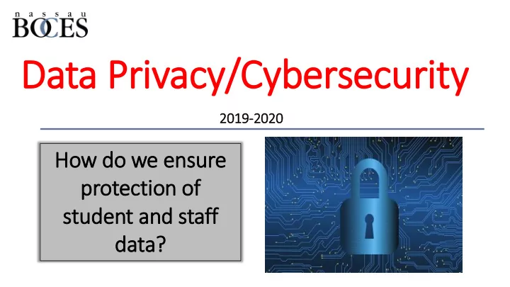 data privacy cybersecurity