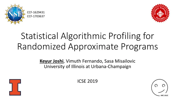 statistical algorithmic profiling for