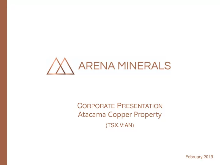 atacama copper property